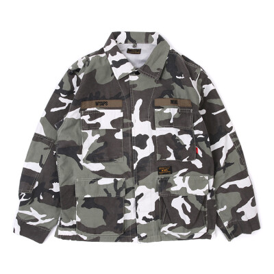 现货 WTAPS 16SS JUNGLE LS 02 SHIRT.COPO男款雪地迷彩四袋衬衫