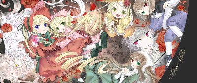 蔷薇少女薔薇少女ローゼンメイデン Rozen Maiden [水銀燈/金糸雀/翠星石 /蒼星石/真紅/雛莓/雪華綺晶]