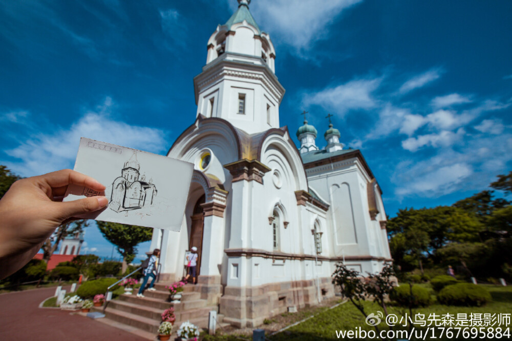 #旅行的意义#如果有些目的地，你一次又一次的去，那是因为你很爱那儿，或者你是去工作。插画/摄影来自鸟桑。。。地点：北海道各地