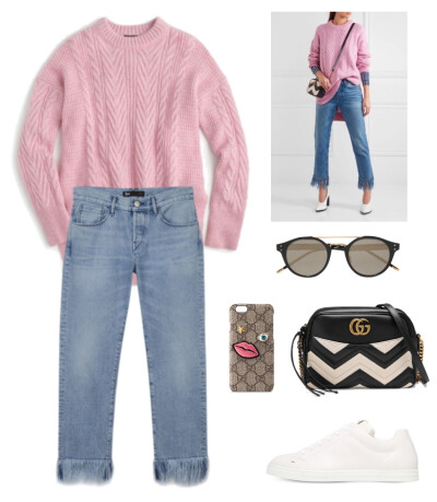 J.Crew sweater，3×1 jeans，Fendi sneaker，Gucci bag#2016