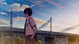 君の名は。二次元 新海诚 动画电影 法国宣传预告片 背景 壁纸 人物 图片自修自截 二传请附加出处