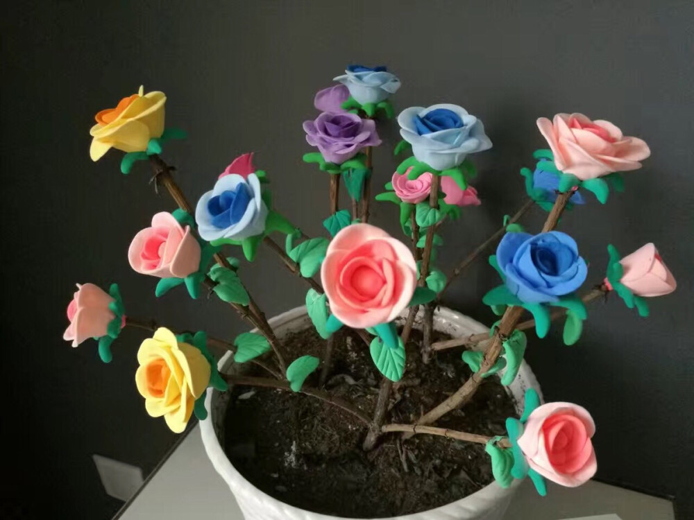 黏土花