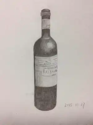 【みんみん】 红酒瓶的结构素描- 高清图片，堆糖，美图壁纸兴趣社区