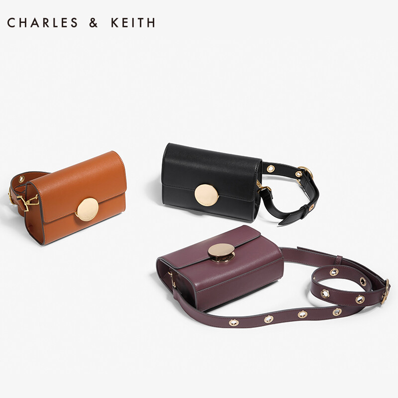 CHARLES&amp;KEITH 单肩包 CK280680466 彩色金属扣女士迷你包