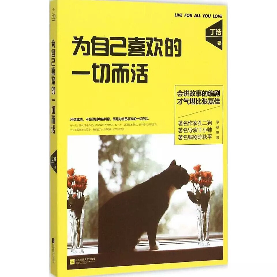  《为自己喜欢的一切而活》——丁浩
  内容简介
《为自己喜欢的一切而活》是丁浩的短篇小说集。
那些相遇的人，像深夜的烟火，刺眼、明亮、发光，可最终要散场，然后各自归家，寻求别的温存。
老树会弯腰，古城会坍倒，连记忆也会生锈，所以，那么多相信最终还是被谎言扑灭。
往自己山水清秀的小镇走，即使长途跋涉，也不要半路停留。
往记忆里最初的海底游，一直游啊游，即便海水冰凉，也不要随便回头。
因为这就是坚持，因为能够坚持下去的快乐，从来都没迟到。
有一天，阳光照耀万里，你会看到万物复苏；有一天，坚强破土重生，你和春天共同盛开。所有的柔弱长出翅膀，翩翩起飞，那时候，你终会坚强！ 