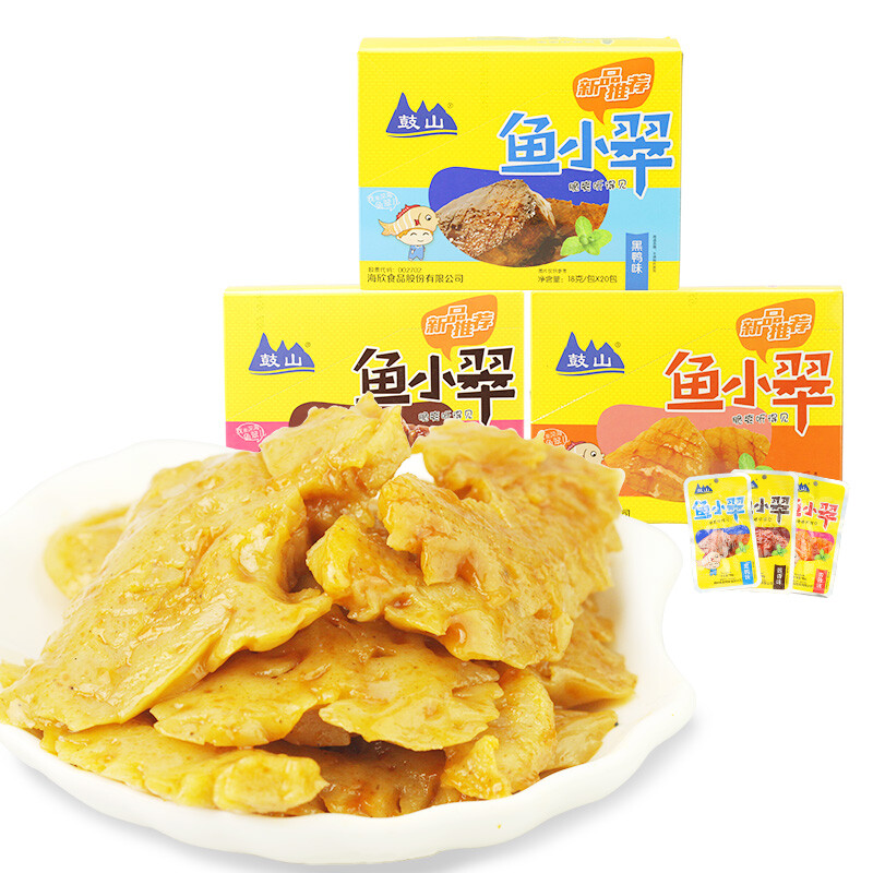  海欣鼓山鱼小翠 办公室休闲即食鱼福建特产零食品18g*20包