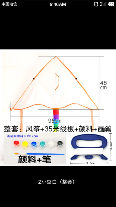 买风筝自己画自己放