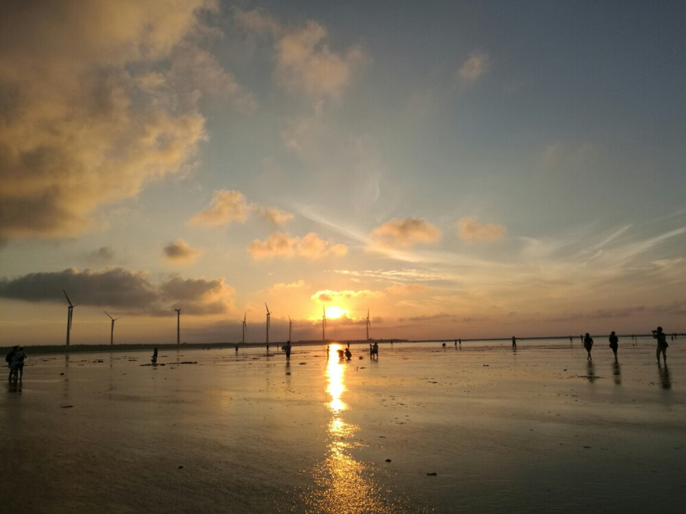 台中.高美湿地.落日余晖