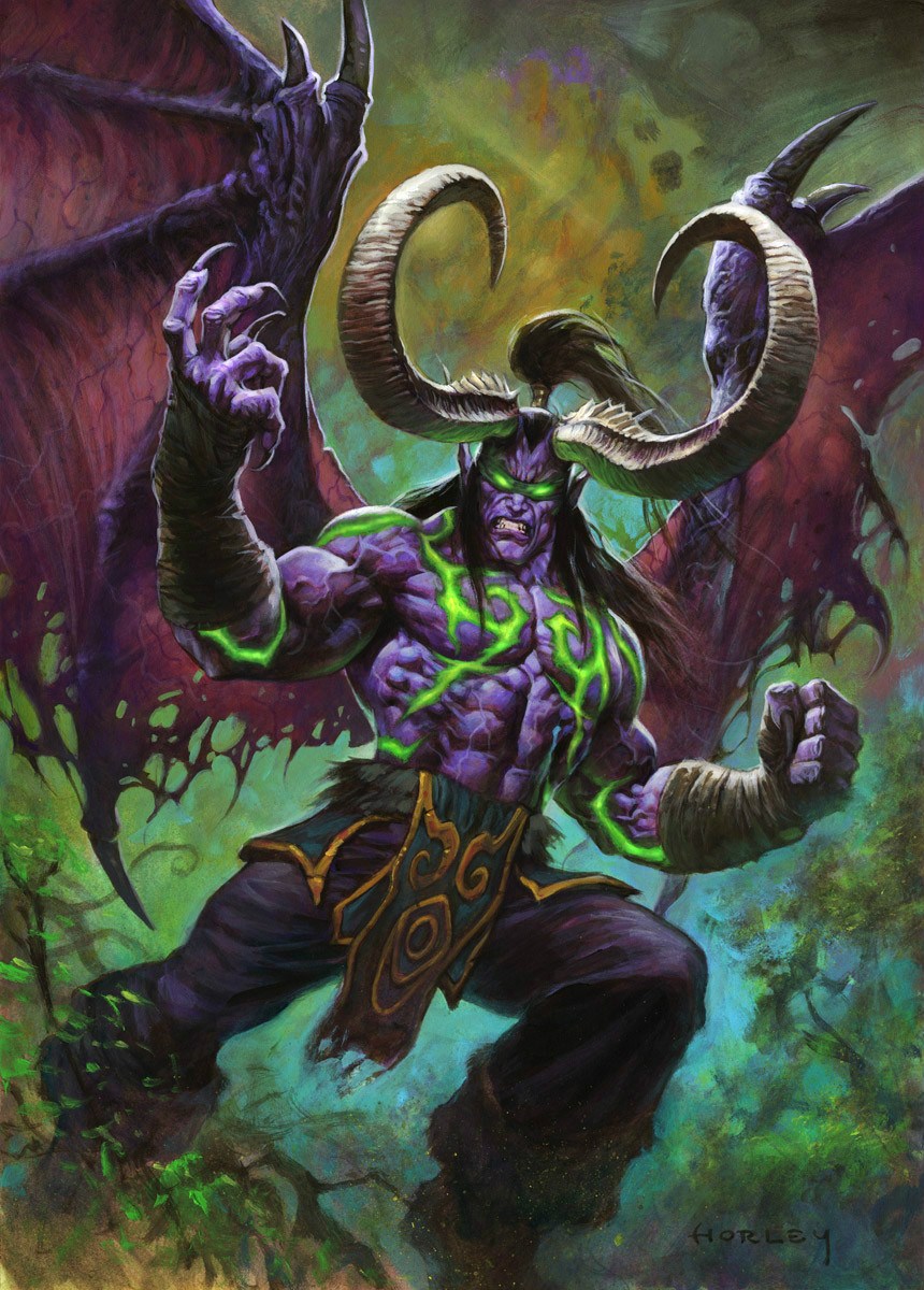 伊利丹·怒风illidan stormrage——中立——仆从,稀有度:传说.