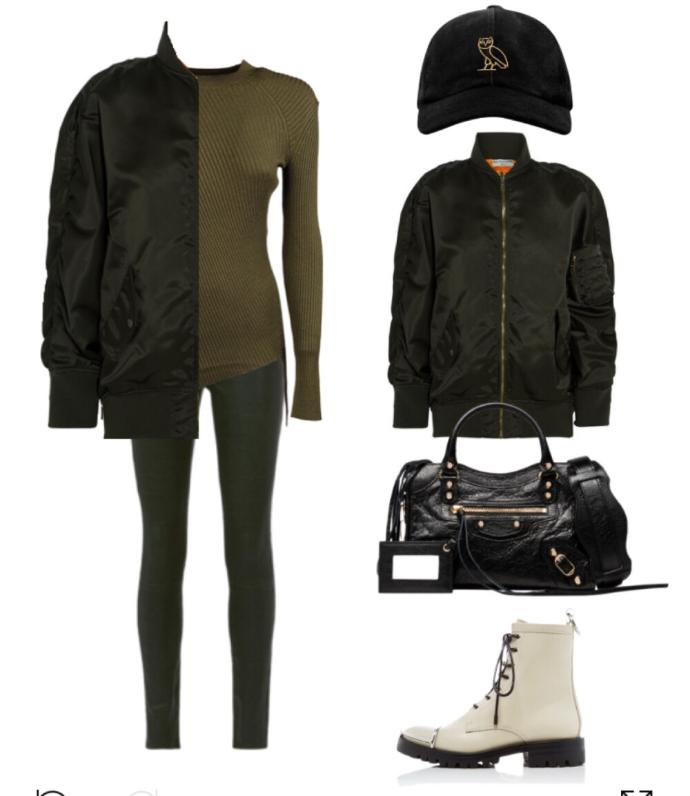 Balenciaga coat、top、tote，Alexander Wang boot#2016