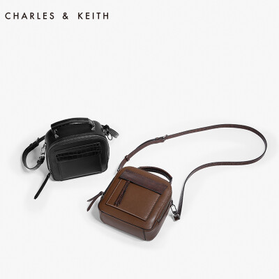 CHARLES&amp;KEITH 单肩包 CK250150573 女士复古流苏斜挎小方包