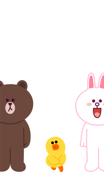 Line Friends 布朗熊 ➕ 可妮兔