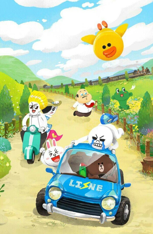 Line Friends 布朗熊 ➕ 可妮兔