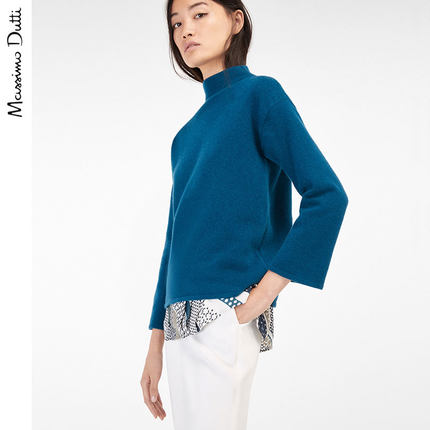 Massimo Dutti 女装 半高领针织衫 05677554567