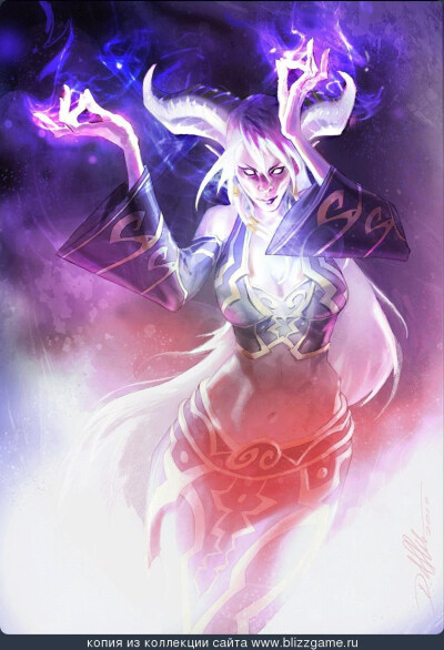 ★奥金尼灵魂祭司Auchenai Soulpriest——牧师——仆从，稀有度：稀有。奥金尼的人们知道末日即将来临，只是不确定它到来的时间。原画画师：Doug Alexander★ 【新浪微博高清无水印iphone萌壁纸】