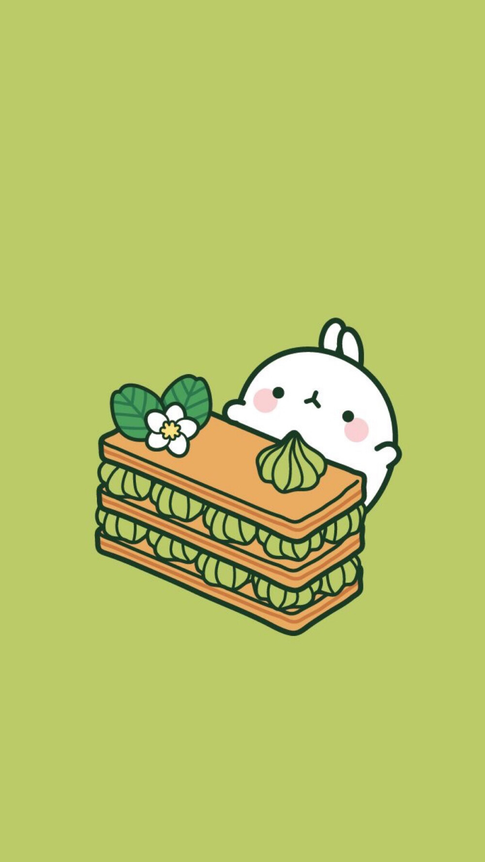 卡通 壁纸 iphone molang 兔子