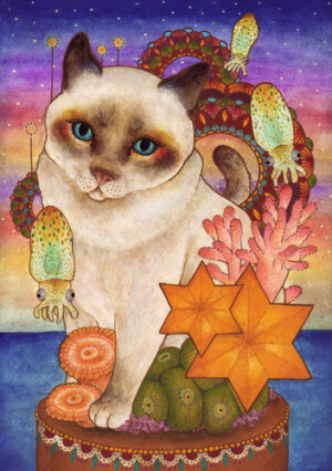 はる的复古动物插画