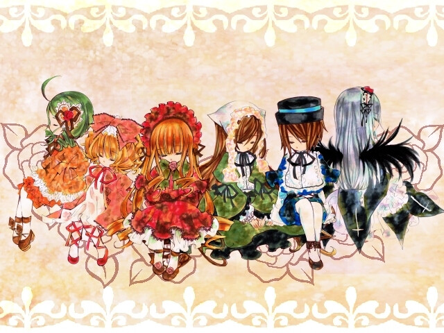 蔷薇少女薔薇少女ローゼンメイデン Rozen Maiden [水銀燈/金糸雀/翠星石/蒼星石/真紅/雛莓]