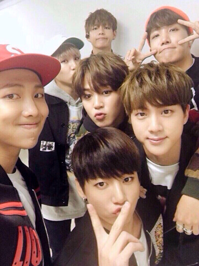 防弹少年团（BTS）、金南俊（Rap Monster）、金硕珍（Jin）、闵玧其（Suga）、郑号锡（J-hope）、朴智旻（Jimin）、金泰亨（V）、田柾国（Jung kook）《Wings》 胖蛋Forever、集体照