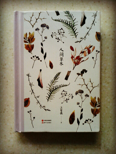 《人间草木》这本散文集封面美文字也美，用淡雅充满童趣的笔调描写了世间的花朵草木，鸟兽虫鱼和食物。并没有华丽的词藻，却有种淡淡的诗意，可见作者的文字功底很高。就像鹦鹉史航说的：带着它就像随身带着一个花园…