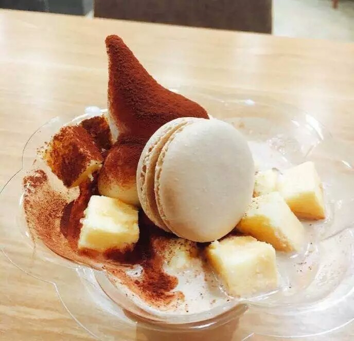 Oshake马卡龙冰淇淋奶昔