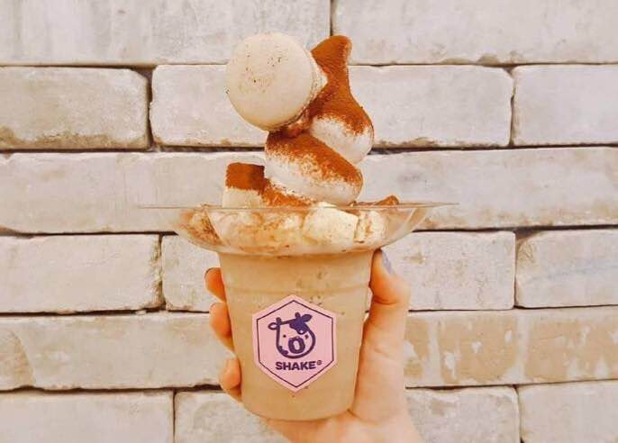 Oshake马卡龙冰淇淋奶昔