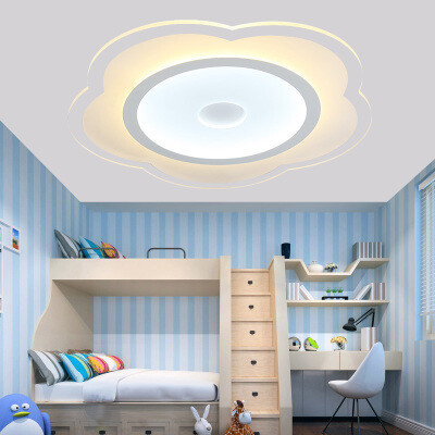 现代简约创意超薄吸顶灯 温馨浪漫LED卧室客厅餐厅灯儿童房间灯具