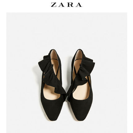 ZARA 女鞋 叠层设计芭蕾鞋 16446101040