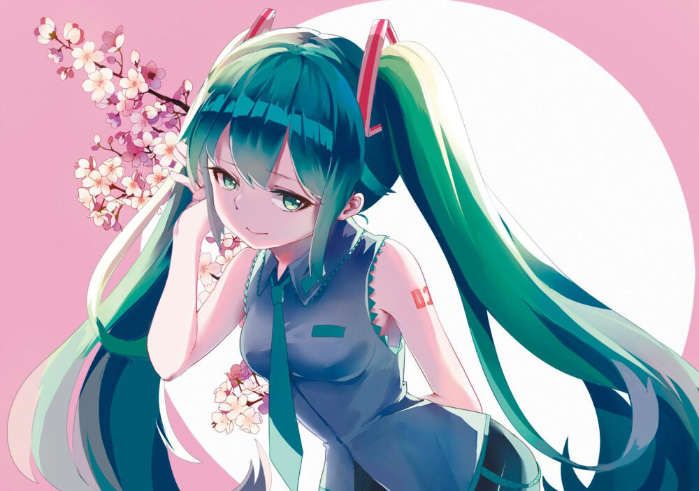 vocaloid miku_串子_插画