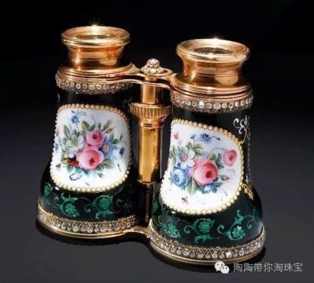 1865年卡地亚制珐琅、钻石歌剧望远镜
