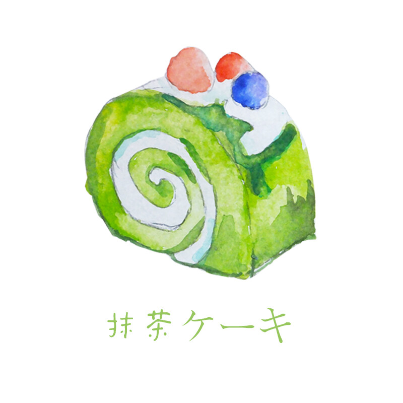 抹茶蛋糕独创头像手绘头像蛋糕