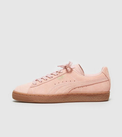 代购 【英国海淘】Puma Suede 彪马粉色麂皮磨砂板鞋