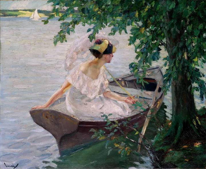 美国20世纪初印象派画家Edward Cucuel