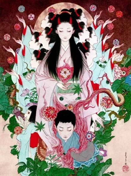 浓郁颓废妖冶之奇美，日本平成浮世绘师 Takato Yamamoto