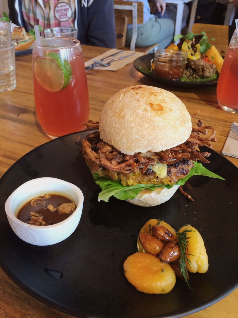 Haven specialty cafe, chicken burger 