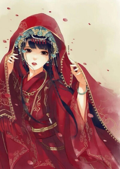 一袭红装 只为等君来