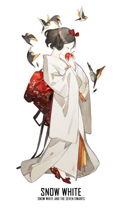 PRINCESS x KIMONO!!
P站：STAR影法師
id=59913793
白雪公主