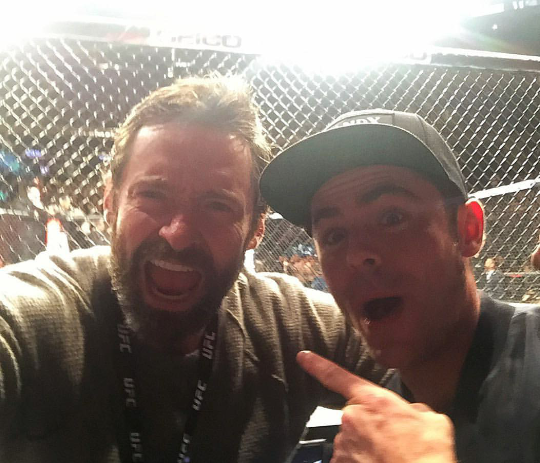 thehughjackman:@ufc @zacefron A history lesson!