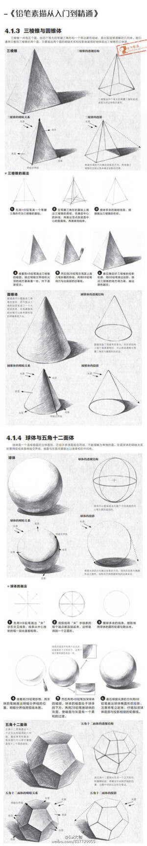 铅笔素描从入门到精通的一些练习方法