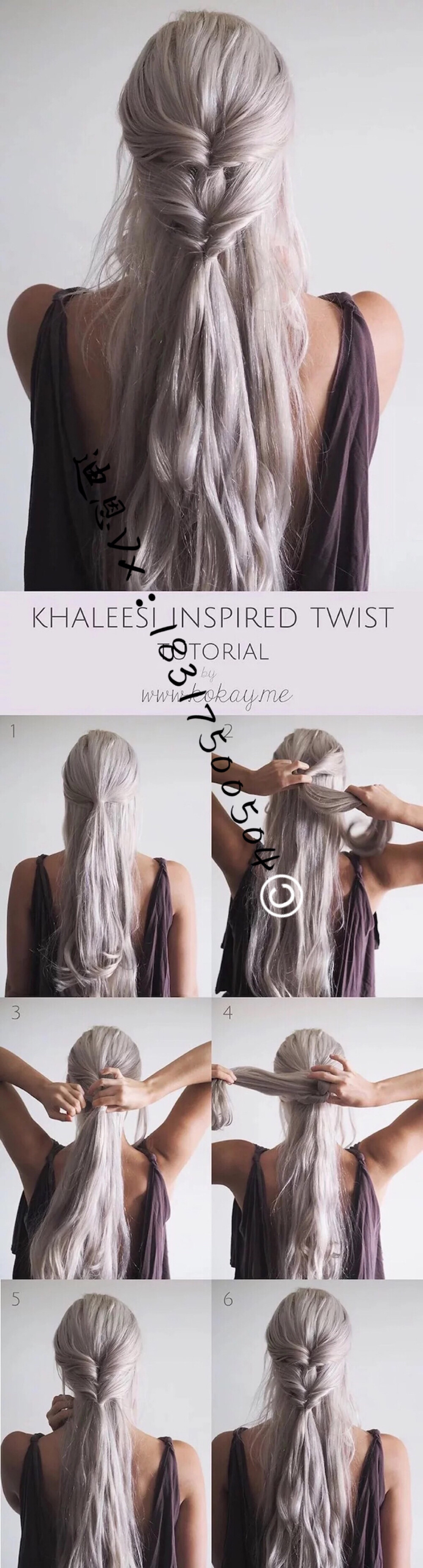 待我长发及腰 女神发型 背影杀手 挑染 渐变 接发 长发 卷发 美发 发型 美图长发及腰发型 原创