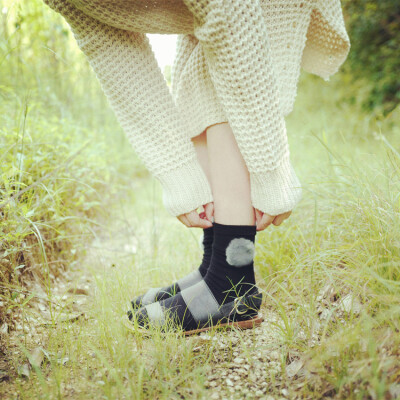 杨吨吨萌萌的毛球球袜秋冬季厚款羊毛袜子女短创意韩国堆堆袜女袜