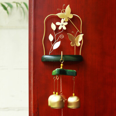 日式纯铜风铃铃铛 家居手工艺装饰礼物品 创意金属店铺挂门饰挂饰