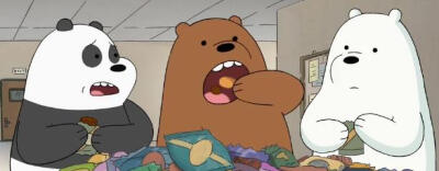 咱们裸熊；三只裸熊 卡通 头像 自截