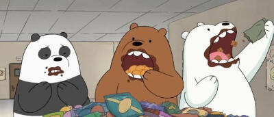 咱们裸熊；三只裸熊 卡通 头像 自截