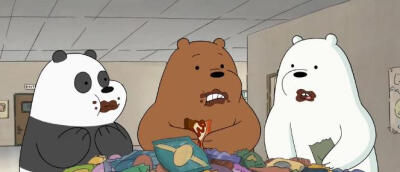 咱们裸熊；三只裸熊 卡通 头像 自截