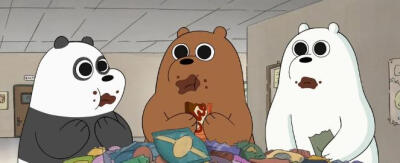 咱们裸熊；三只裸熊 卡通 头像 自截