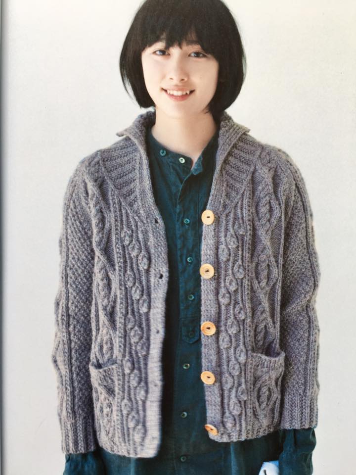 最简单对襟毛衣编织法图片