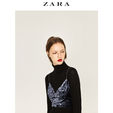 ZARA 女装 天鹅绒上衣 01165287401