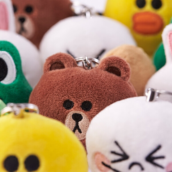 LINE FRIENDS 可爱毛绒公仔挂件