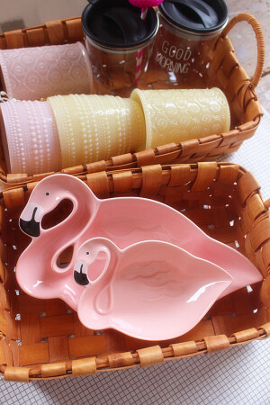粉红火烈鸟 陶瓷特色盘（¥18.00~28.00）